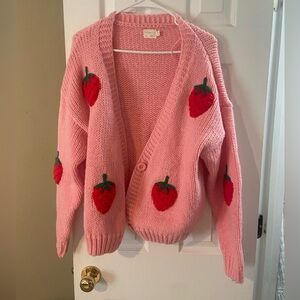 Dreamers By Debut Strawberry Cardigan